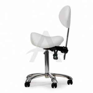 Tabouret ponyseat met rugleuning (Tabouret ponyseat met rugleuning)