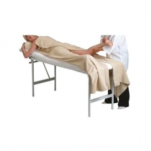 Massagelaken met split in antraciet grijs (Massagelaken met split)