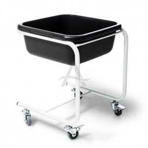 Voetbad met wielen met remsysteem (Voetbad met wielen met remsysteem)