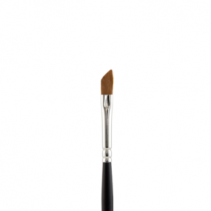 Slanted lip/eyeliner brush 133 (Black Wood L312 - Lip Brush - Taklon)