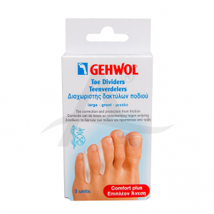 Gehwol gel teenverdeler large 3 stuks (Gehwol gel teenverdeler large 3 stuks)