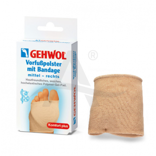 Gehwol voorvoetkussen / metatarsaal bandage rechts medium 1 stuk (Gehwol voorvoetkussen / metatarsaal bandage rechts medium 1 stuk)